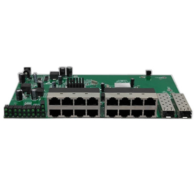 24v 16- Port 10/100Mbps Reverse POE Switch with 2 gigaibt SFP Ports