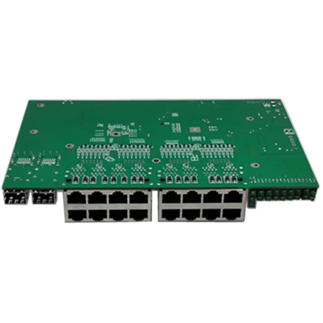 24v 16- Port 10/100Mbps Reverse POE Switch with 2 gigaibt SFP Ports