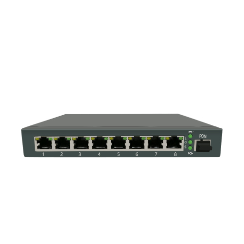 8FE POE EPON ONU with 1 Pon Support IEEE802.3AF/AT Standard