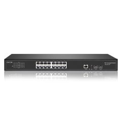 16-Port Full Gigabit Managed POE Switch with 2 SFP Slots 16GE +2SFP Managed POE Switch