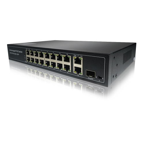 16-Port 10/100M Long Distance poe switch 250meters POE