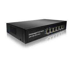 6-Port PoE switch with 4 poe port supports 250m Distance