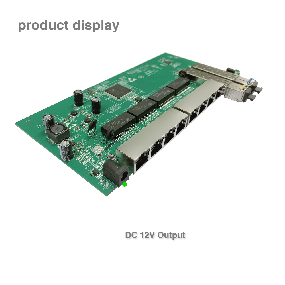 8 port 10/100/1000M Ethernet Reverse PoE Switch With 2 SFP Port