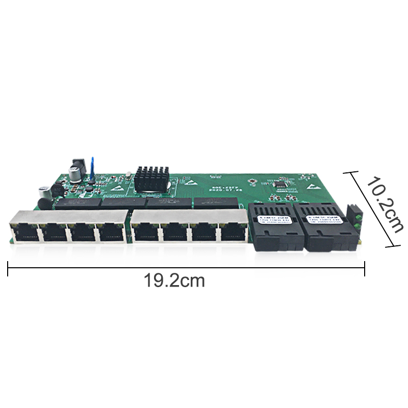 8 Port Gigabit Reverse PoE Switch with SC Fiber Ports