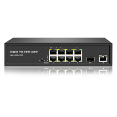 Unmanaged Gigabit 8 port PoE Switch + 1 x RJ45 & SFP uplink