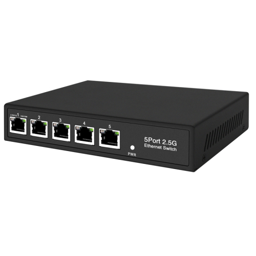 2.5gb Network Switch 5 Port For Vlan Support with 80Gbps Switch Capacity,