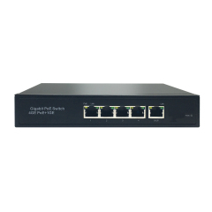 802.3AT AF Gigabit 4 Port PoE Switch with 1 GE Uplink