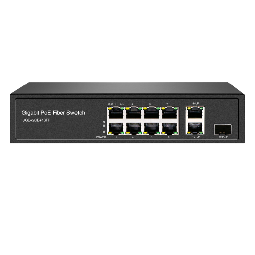 OEM Unmanaged Desktop Network Switch 8 port poe Switch with 2 uplink