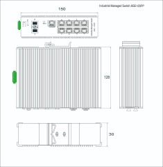 8 Ports Gigabit L2-Managed Industrial Poe Switch