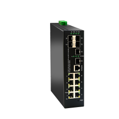 8 Gigabit Ports+4*2.5G SFP Slots+2*10G SFP Slot+ L2 Managed Industrial PoE Switch