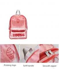Transparent Clear PVC School Backpack