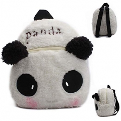 Kids panda backpack plush toy schoolbag animal backpack plushed bag