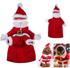 Pet dog christmas apparel pet santa cosplay costume