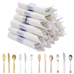 Pre Rolled Plastic Silverware Sets for Parties
