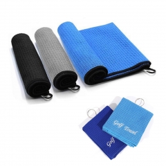 Microfiber Golf Towel w/Grommet & Hook