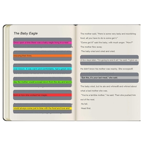 Guided Reading Strips Colored Overlay Highlight Bookmarks