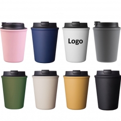 12 oz Microwavable travel reusable coffee cup with lid
