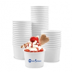 8oz Disposable wedding party Paper Ice Cream Cup