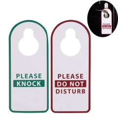 leatherette hotel Do Not Disturb Door Tag Hanger Sign