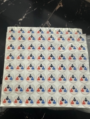 Clear Round Decor DIY Epoxy Resin Adhesive Sticker