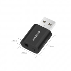 USB External Sound Card Black