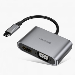 Type-C转HDMI+VGA+PD+USB