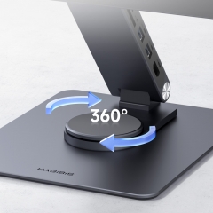 Magnetic iPad Stand with USB C Hub