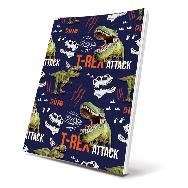 Selfadhesive Book Cover Dinosaur Attack