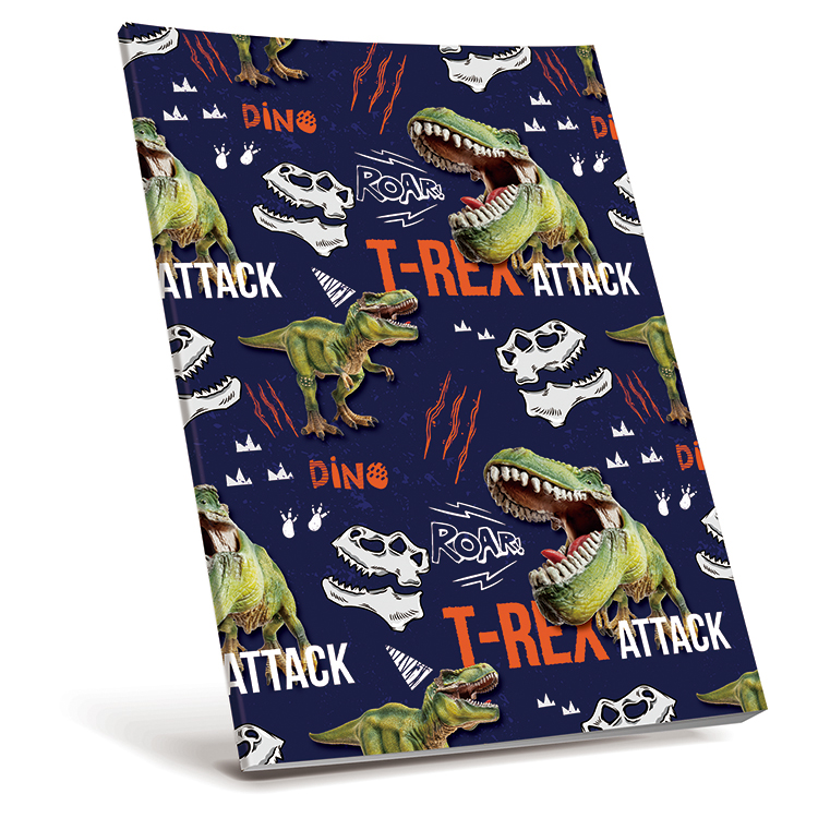 Selfadhesive Book Cover Dinosaur Attack