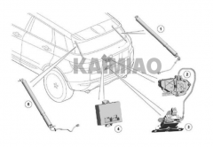 Automatic lifting power electric tail gate lift foot sensor optional