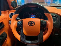 Full Custom Geniune Leather Steering Wheel For Toyota Car