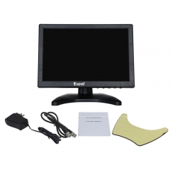 Eyoyo 10 Inch IPS LCD Monitor 1280x800 Resolution Support HDMI VGA BNC AV Input for PC TV Security display(10 inch)