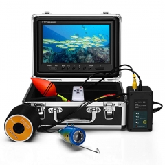 Eyoyo Underwater Fishing Camera Video DVR Recording Fish Finder 7 Inch LCD Monitor 1000 TVL Waterproof Camera Adjustable Infrared & White Light for Ice Lake Sea Boat Kayak Fishing 30m(98ft) Cable