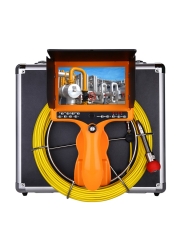 Eyoyo Handheld 35M/115ft Pipe Pipeline Sewer Inspection Camera, Portable Drain Plumbing Wall Industrial Endoscope Waterproof IP68 Snake Video System with 7 Inch LCD Monitor 1000TVL Camera DVR Recorder