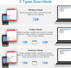 Eyoyo Inventory Scanner, Portable 1D Wireless Barcode Scanner Data Collector, Handheld Data Terminal Inventory Device with USB Receiver & 2.2 inch TFT Color LCD Screen