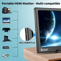 Eyoyo Portable HDMI Monitor 13.3 inch Monitor 1080P Dual HDMI Inputs Gaming Monitor Second Monitor for Laptop PC, Gaming Monitor Compatible with PS4 Xbox One