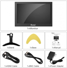 Eyoyo 7 inch Small HDMI LCD Monitor Portable IPS Screen 1280x800 16:10 Support HDMI VGA AV BNC Inputs