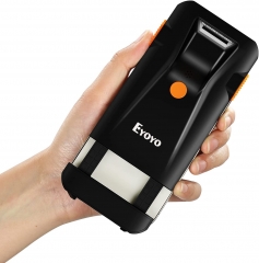 Eyoyo Back Clip-on Phone Bluetooth Barcode Scanner, 3-in-1 ISBN Scanner Portable Wireless,USB,Vibration,Rechargeable 1D Bar Code Reader for Inventory Management Compatible with iPhone,Android, iOS