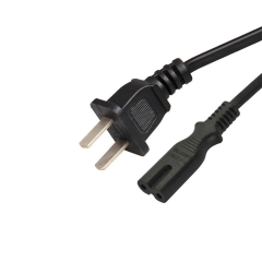 China Power Cord with 2-prong plug