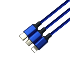 3-in-1 Braided USB Cable