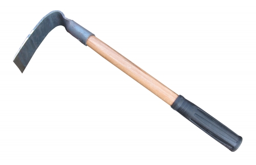 Forged Hoe, Forged Adze Grubbing Hoe, Solid Mattock Pick Digging Tool, 17-Inch Mini Grub Hoe 1LB