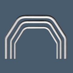 Orthopedic External Fixator- Curved Connecting Rod