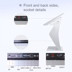 43 inch floor standing touch screen kiosk price IR Or capacitive touch SYET