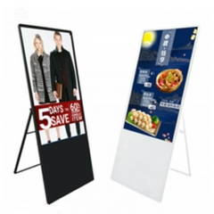 Standalone 50 Inch Portable digital signage monitor digital display screen for advertising