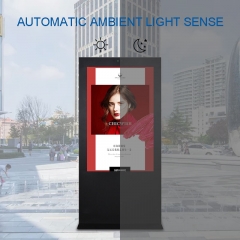 SYET 75inch Günstigste Außenwerbung maßgeschneiderte Großbild-Display LCD-Bodenständer Kiosk für Werbung