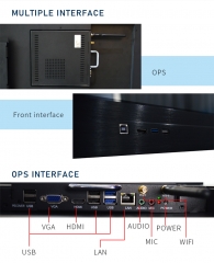 SYET 70-Zoll-All-in-One-PC Interaktives IR Touch-Whiteboard für Konferenzen