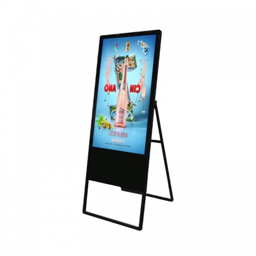 Standalone 50 Zoll tragbarer Werbebildschirm Digital Signage Kiosk