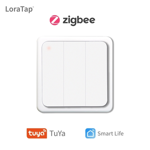 Tuya Smart Life ZigBee Wireless Wall Switch 3 Gangs Remote Portable Tuya Zigbee Required No limit to Control Home Device