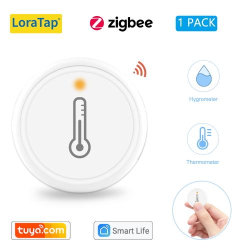 Tuya ZigBee 3.0 Wireless Temperature and Humidity Sensor Works with Smartthings Conbee Deconz Stick Domoticz Hub Required