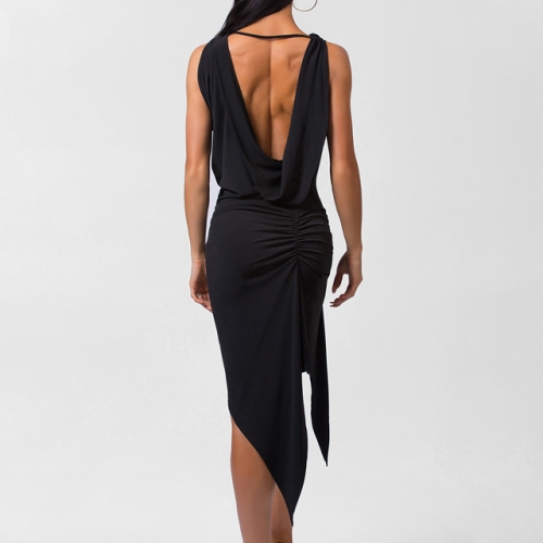 Pleated Drape Dress #311